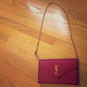 *SOLD*** Saint Laurent Monogram Chain Wallet Bag